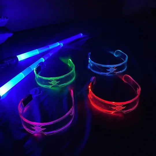 Flash and glow glasses