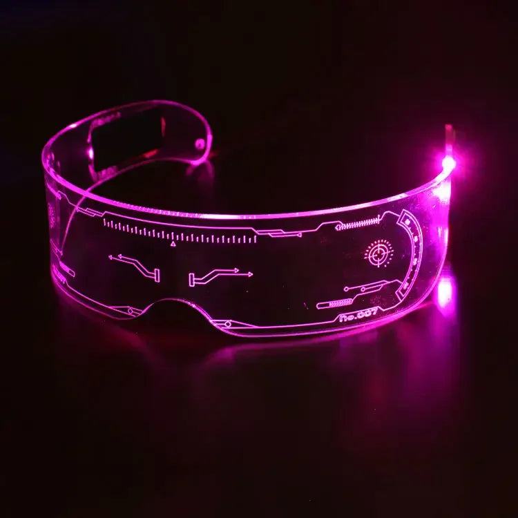 Flash and glow glasses