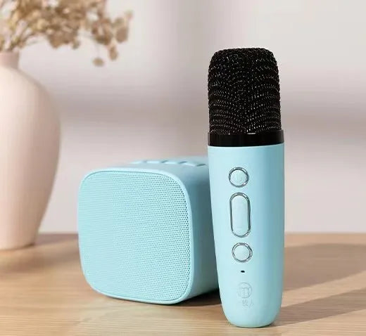 Mini wireless microphone karaoke speaker