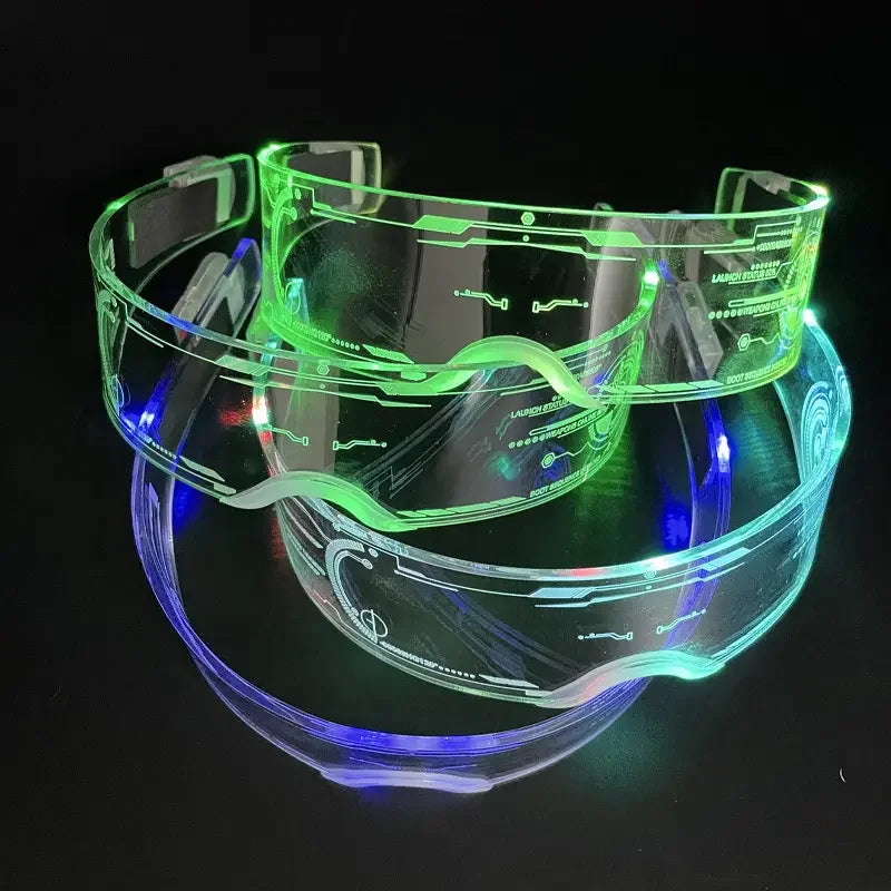 Flash and glow glasses